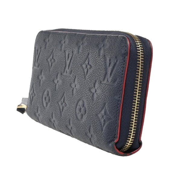 LOUIS VUITTON Zippy Long Wallet Monogram Empreinte Leather Blue - Picture 3 of 5